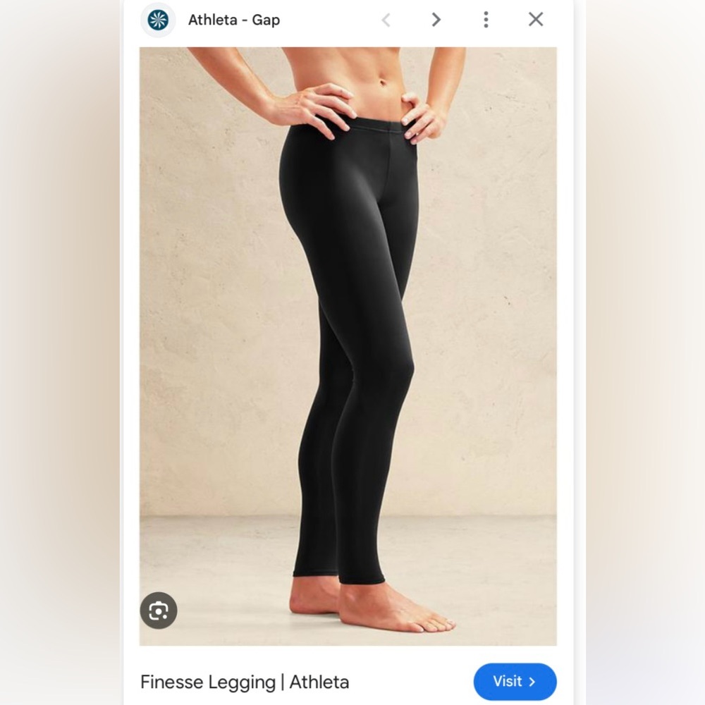Athleta Finesse Black Leggings